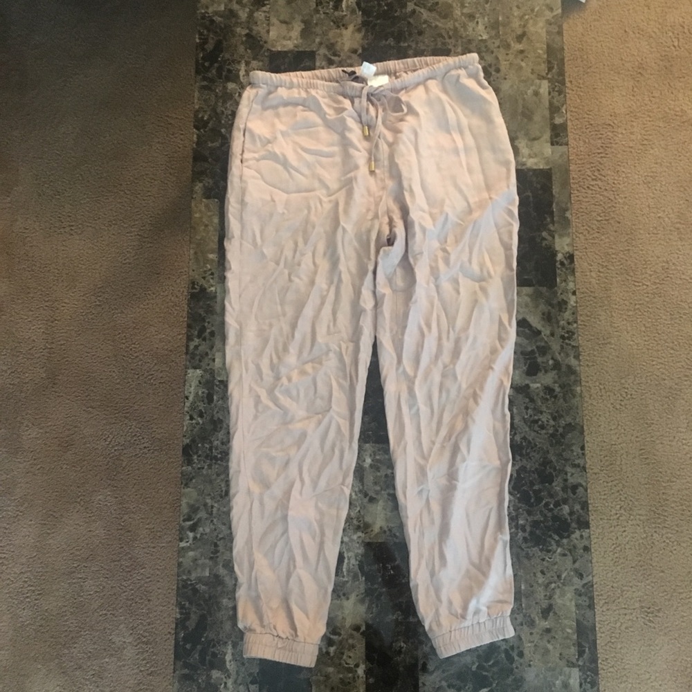 H&M Light Pink Drawstring Pants